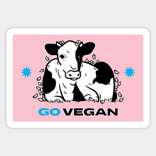 Go Vegan vegetarian plant based Magnet